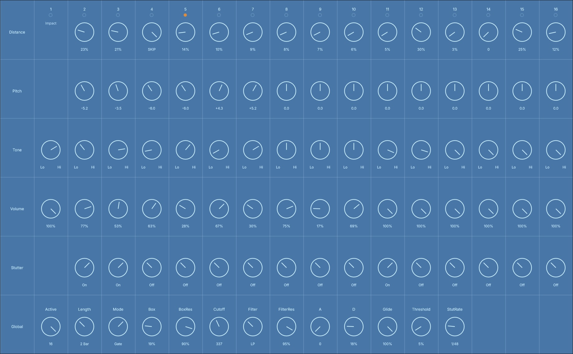 bartCollisionBox 16 step interface